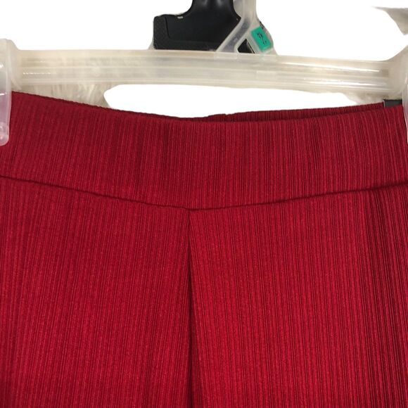 NWT Women’s Esta Textured Wide Leg Knit Pantsby Dictionary, Palazzo, Burgundy M - Picture 3 of 11